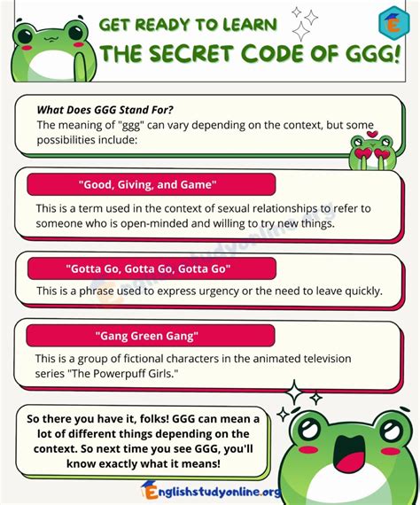 ggg|ggg meaning in english.